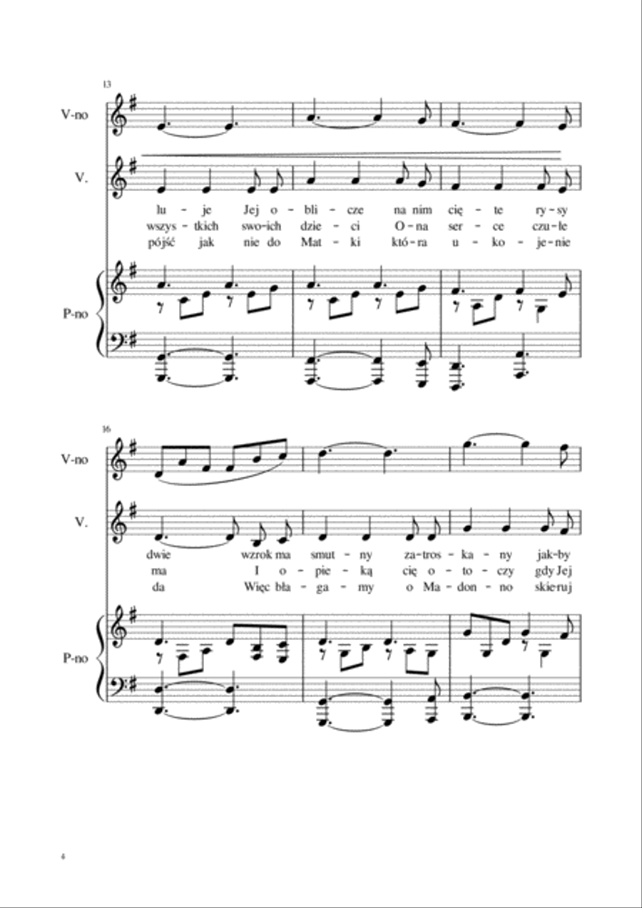 Black Madonna ( Czarna Madonna) from Jasna Góra Voice scores gallery preview page 4