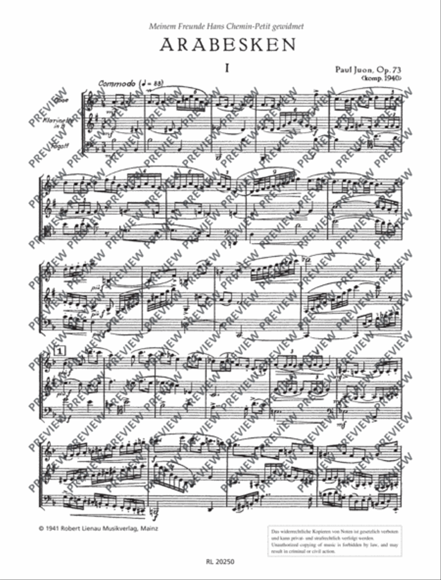 Arabesques Bassoon scores gallery preview page 3