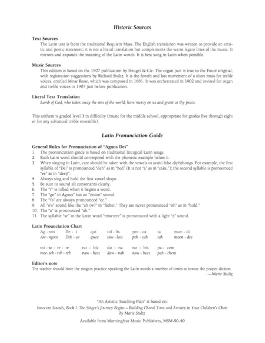 Agnus Dei Agnus Dei SA scores gallery preview page 2
