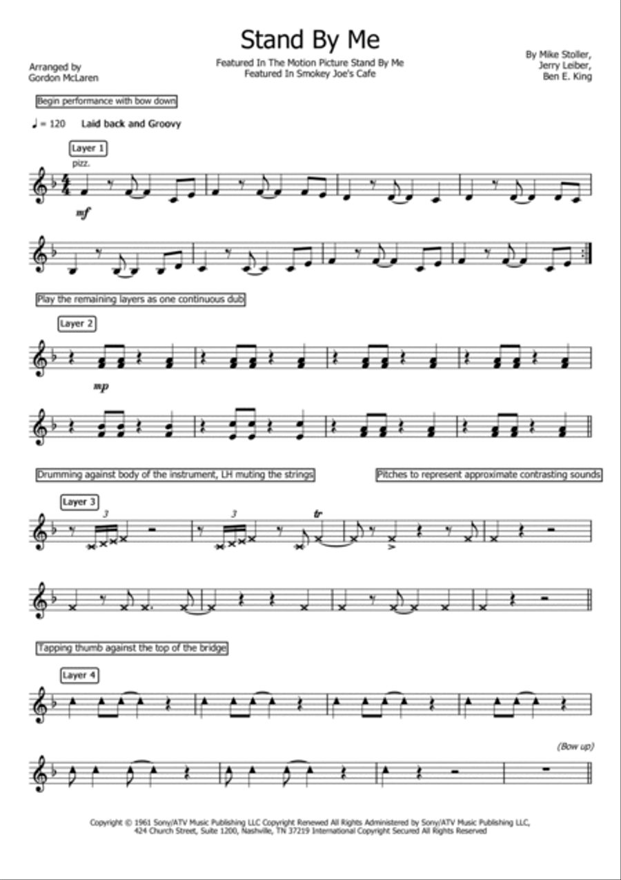 Stand By Me Stand By Me Violin Solo scores gallery preview page 2