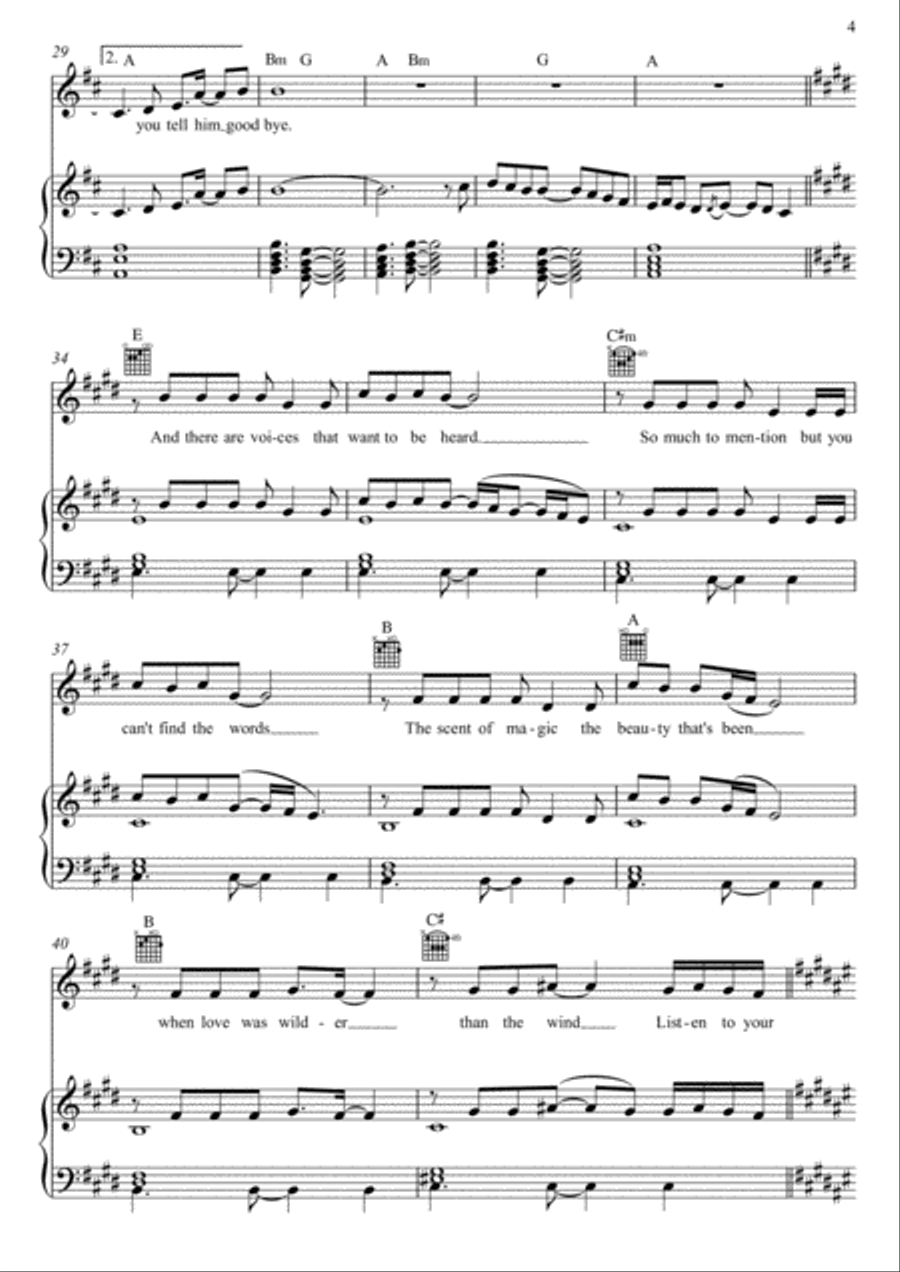 Listen To Your Heart Voice scores gallery preview page 4