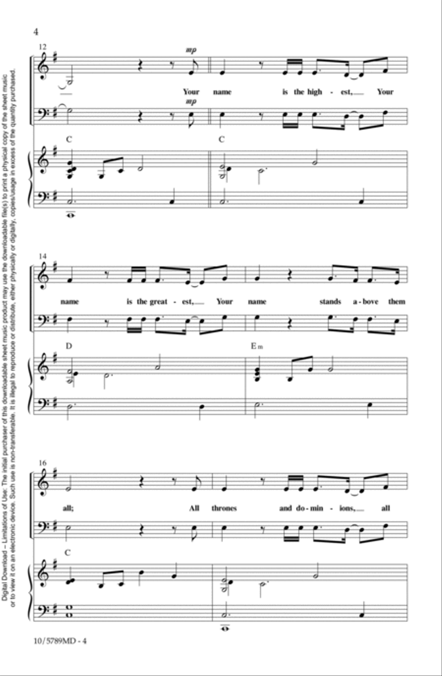 Holy Forever 4-Part scores gallery preview page 4