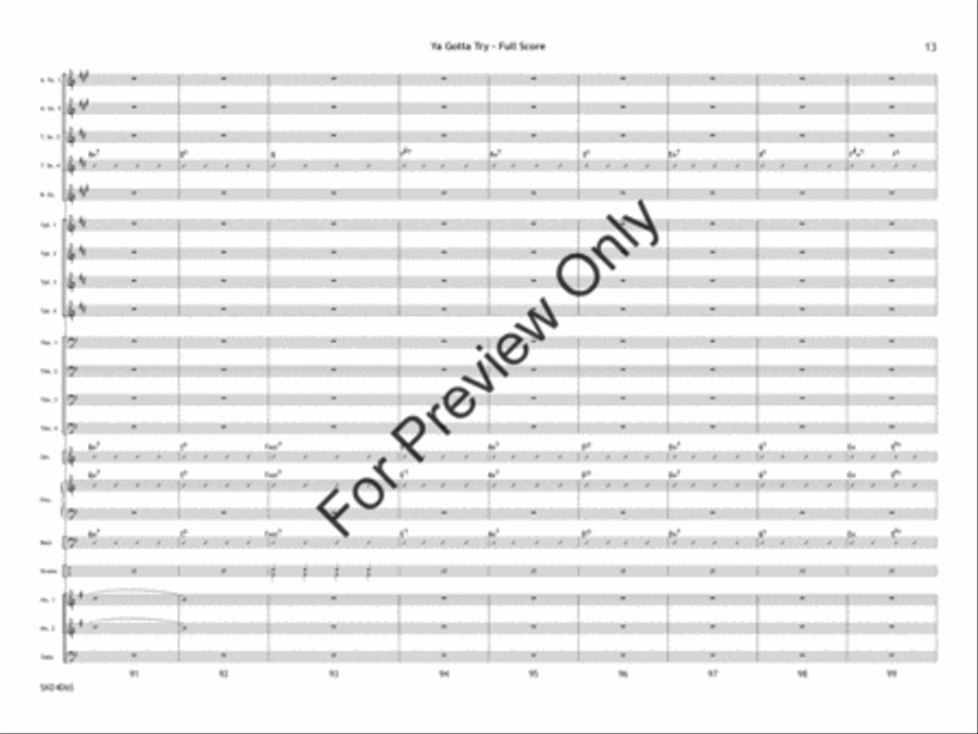 Ya Gotta Try Jazz Ensemble scores gallery preview page 14