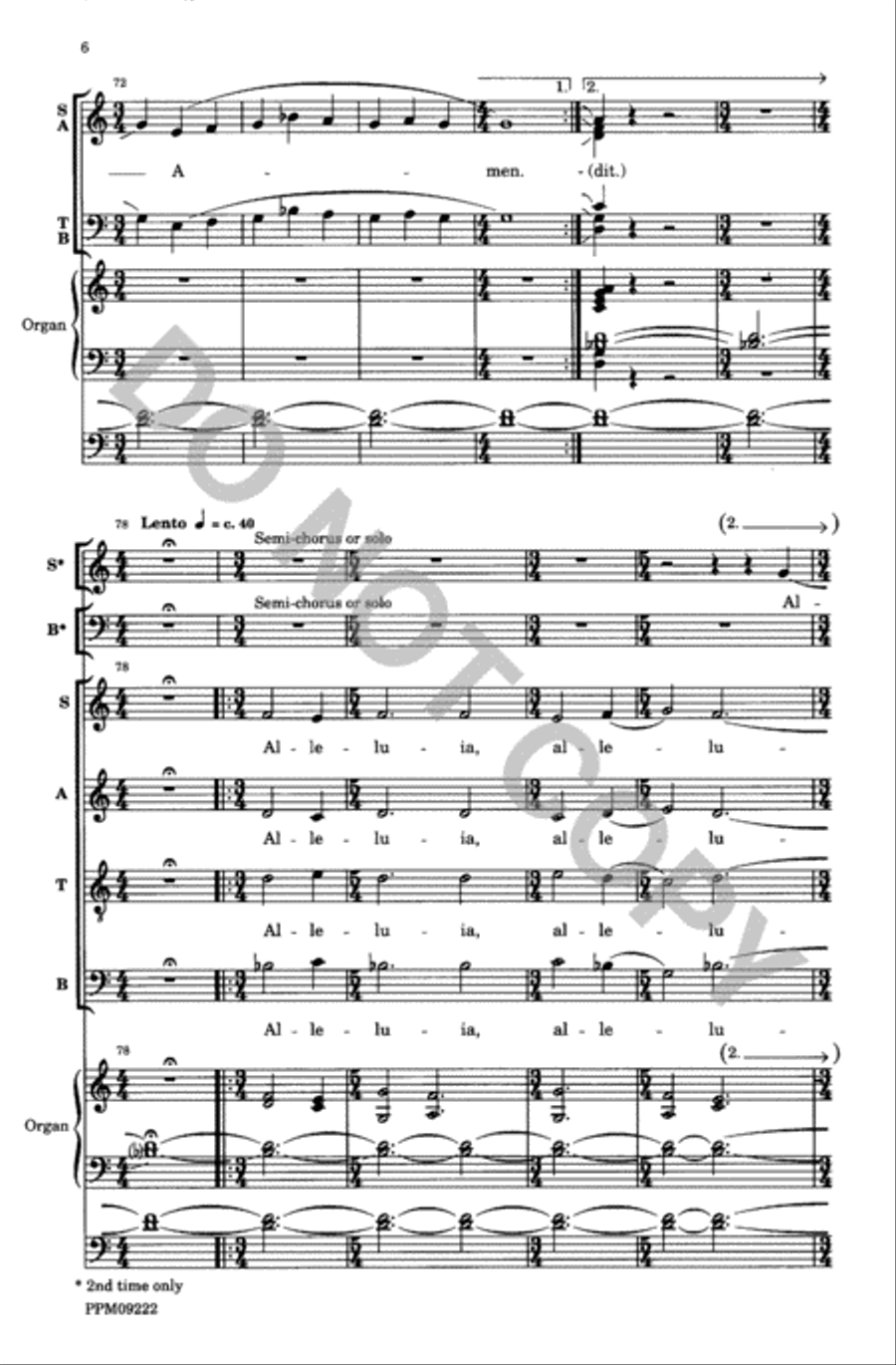 Respond: Caritas Abundat in Omnia 4-Part scores gallery preview page 7