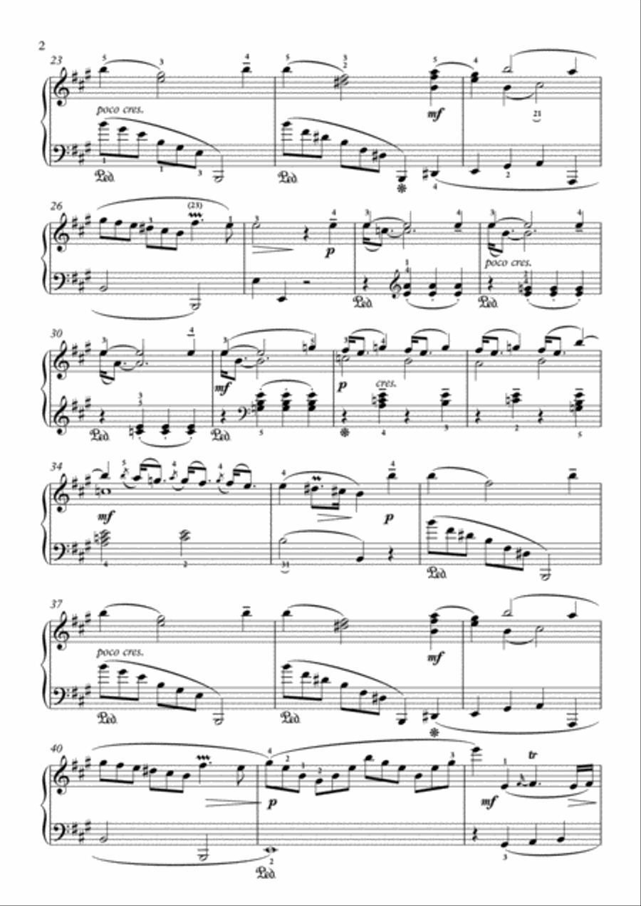 Scarlatti-Sonata in A-Major L.193 K.499(piano) Piano Solo scores gallery preview page 3
