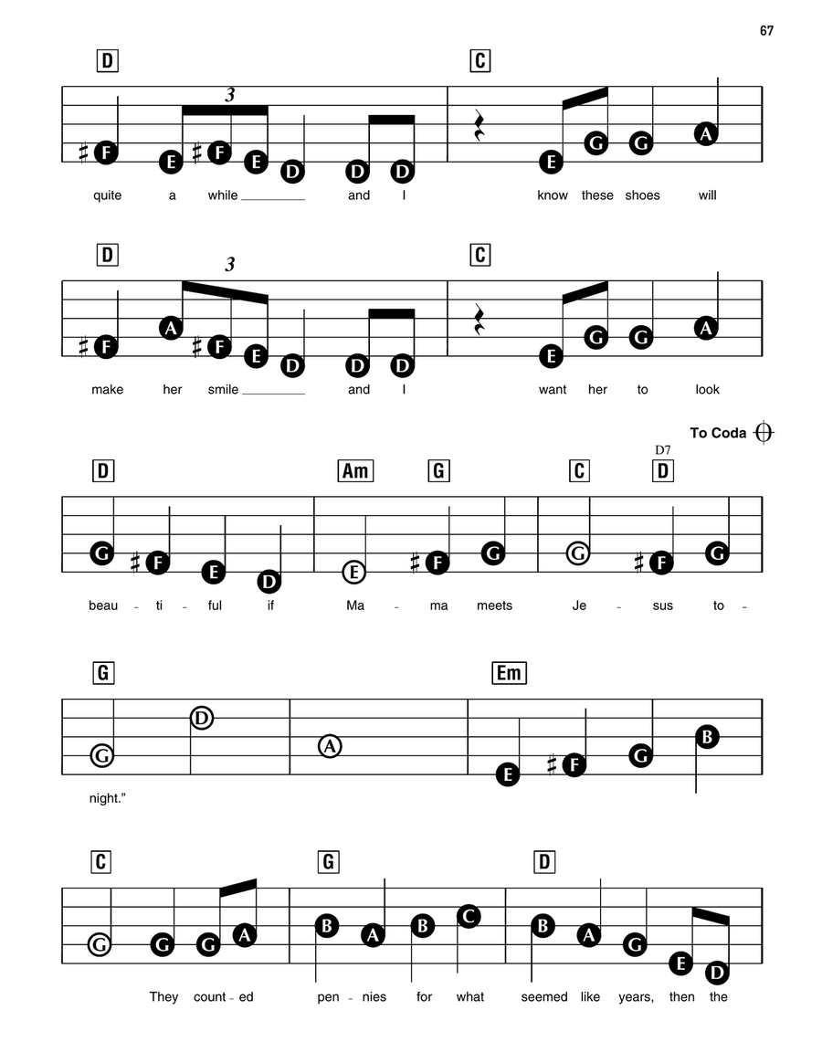 The Christmas Shoes Electronic Keyboard scores gallery preview page 4