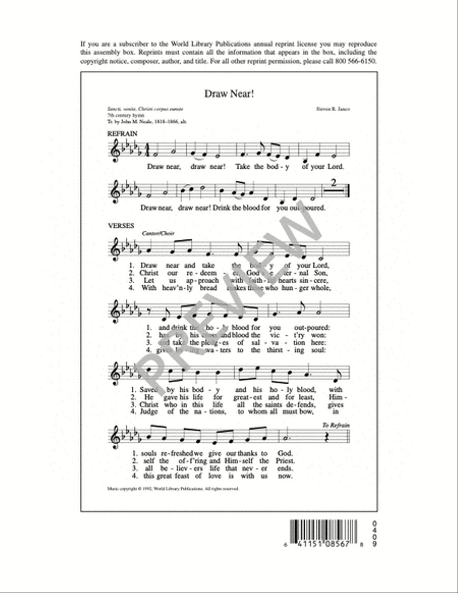 Draw Near! 4-Part scores gallery preview page 6