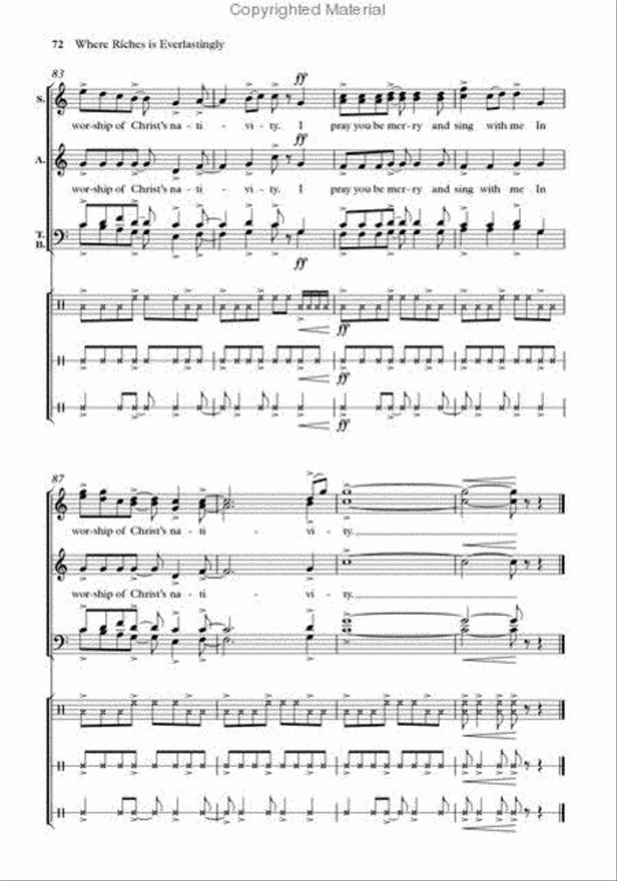 Bob Chilcott Carols 1 4-Part scores gallery preview page 2