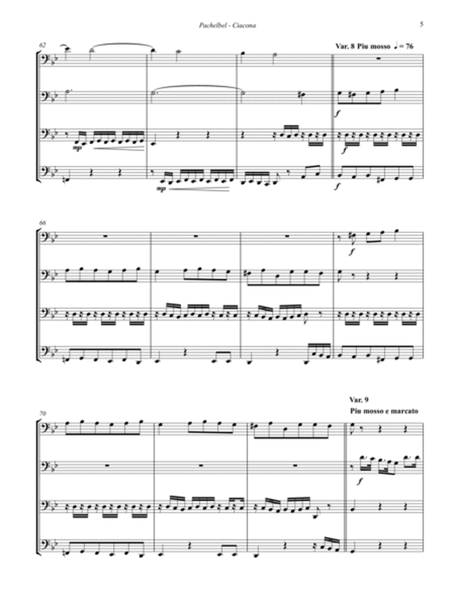 Ciacona - Theme & 22 Variations for Tuba Quartet image number null