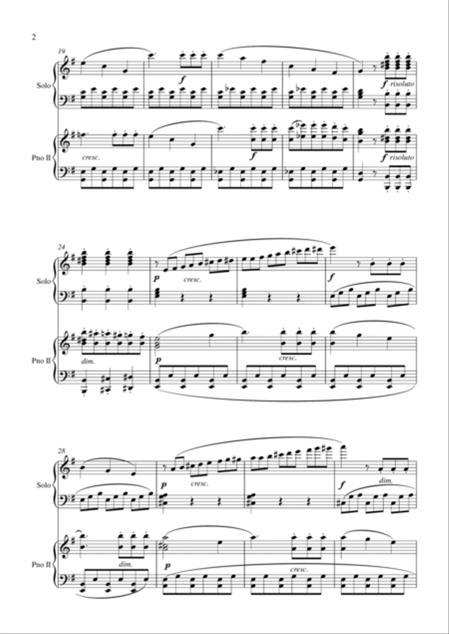 F. Kuhlau Sonatine Op. 20 No. 2 First Movements for 2 Pianos 2 Pianos, 4-Hands scores gallery preview page 3