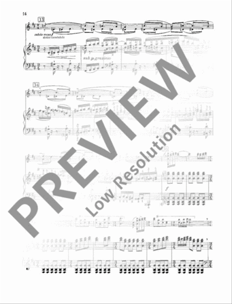 Concerto en ré - Concerto in D Piano scores gallery preview page 15