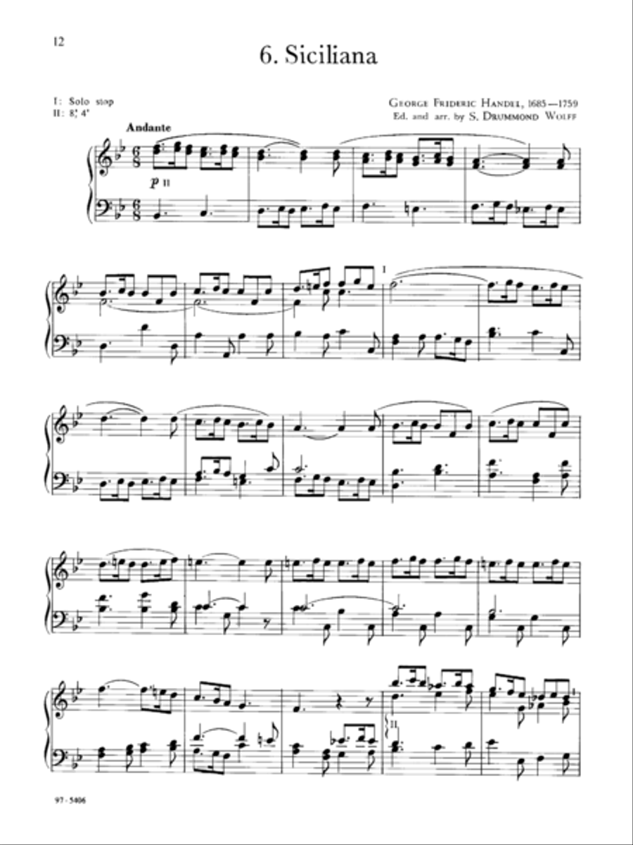 Baroque Music for Manuals, Vol. II Organ scores gallery preview page 6
