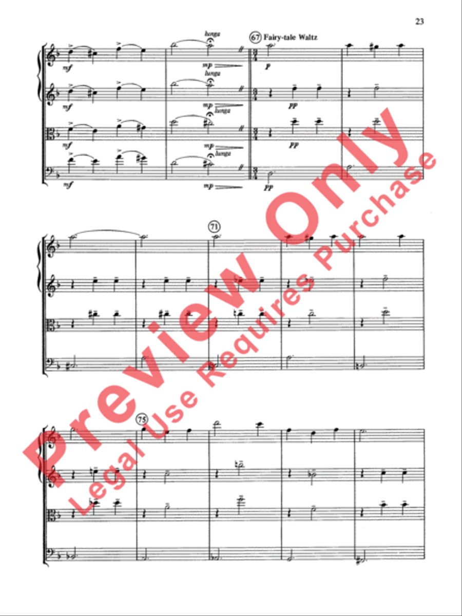 Cole Porter (Classic String Quartets) String Quartet scores gallery preview page 24