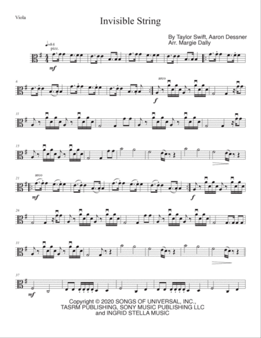 Invisible String String Quartet scores gallery preview page 5