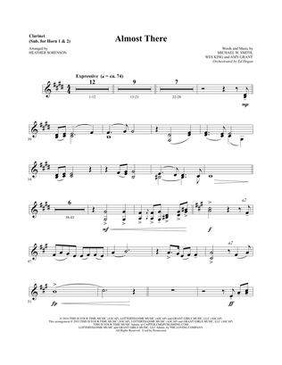Book cover for Almost There - Clarinet (sub. Horn 1-2)