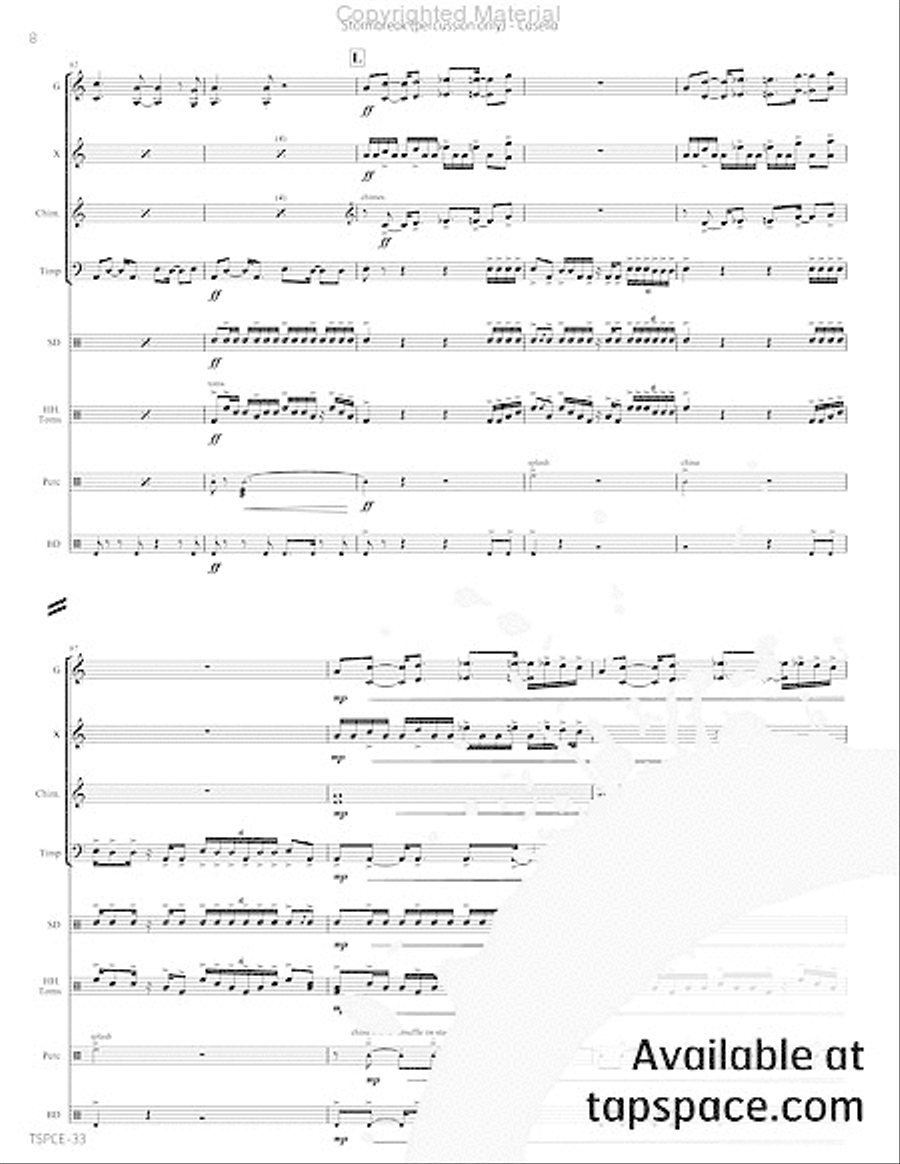 Stormbreak Percussion Ensemble scores gallery preview page 29