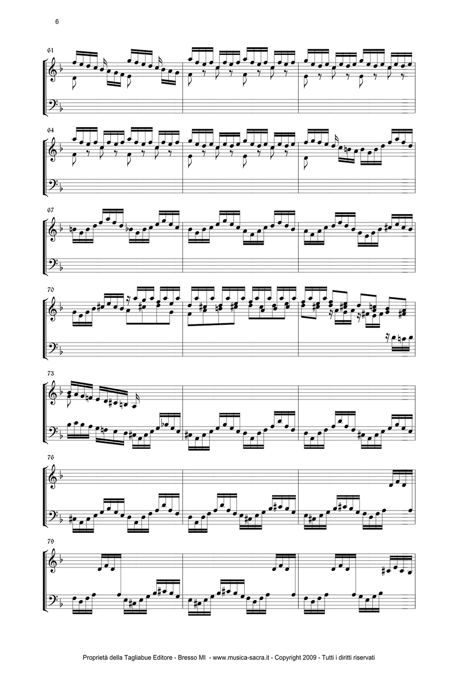 TOCCATA AND FUGUE in D minor - BWV 565 - J.S.Bach Organ Solo scores gallery preview page 6