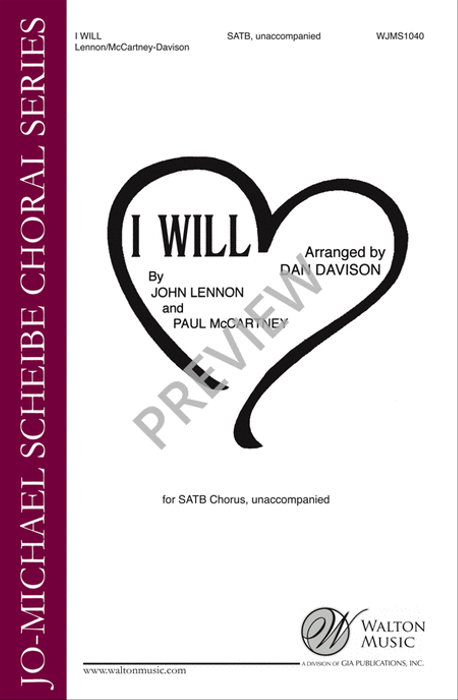 I WIll I WIll 4-Part scores gallery preview page 2