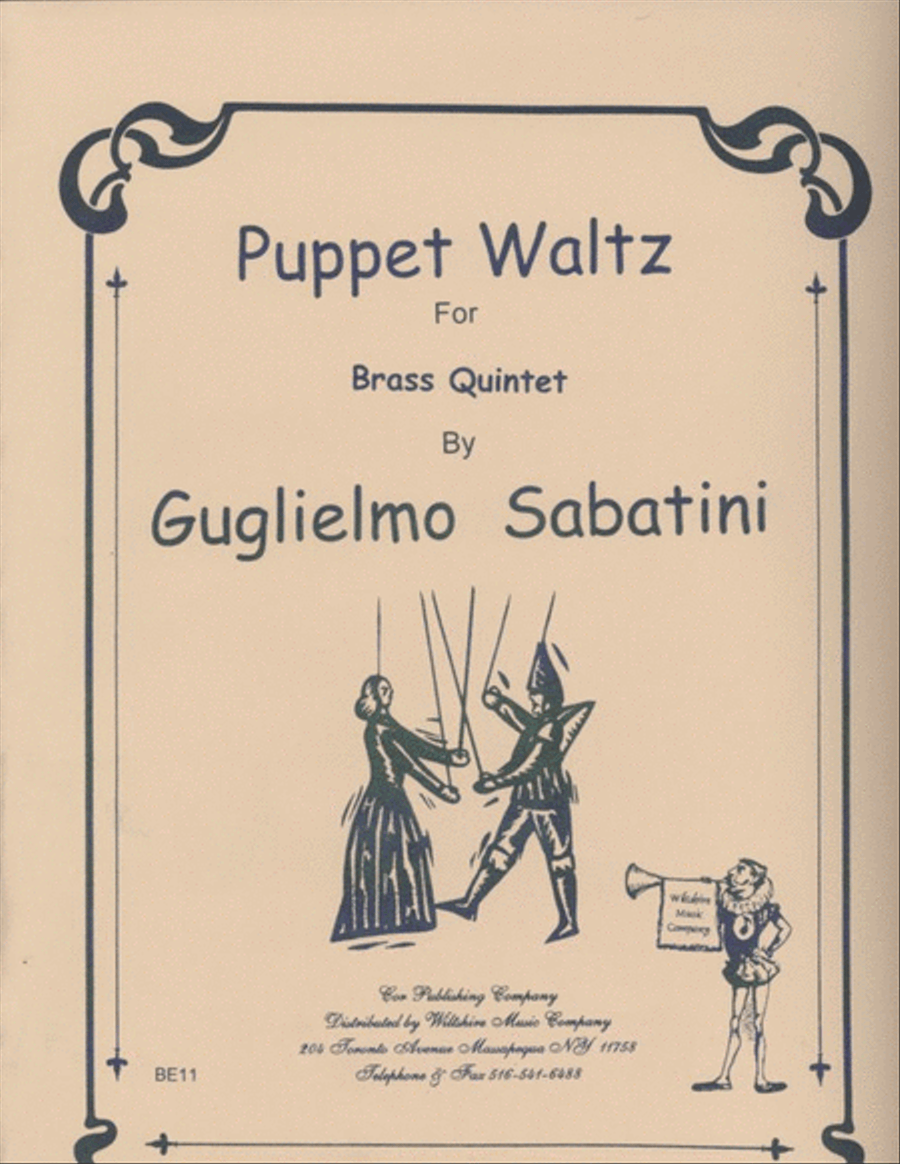 Puppet Waltz for Brass Quintet Brass Quintet scores gallery preview page 1