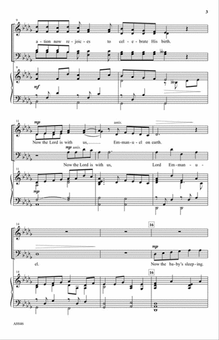 Now the Lord Is with Us 4-Part scores gallery preview page 3