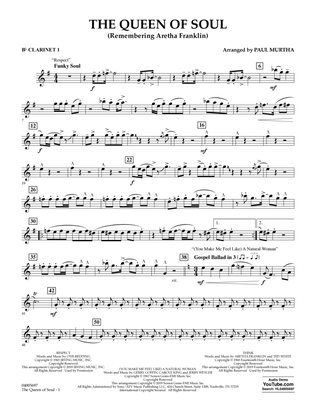 The Queen Of Soul (arr. Paul Murtha)- Conductor Score (Full Score) - Bb Clarinet 1
