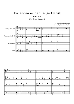 5 Bach's Chorals (Brass Quartet) - Beginner Level