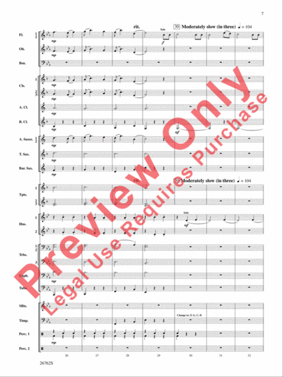 Rainbows Concert Band scores gallery preview page 8