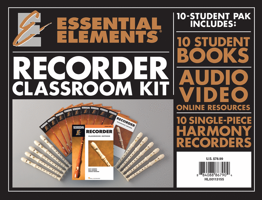 Essential Elements for Recorder Classroom Kit Concert Band Methods scores gallery preview page 1