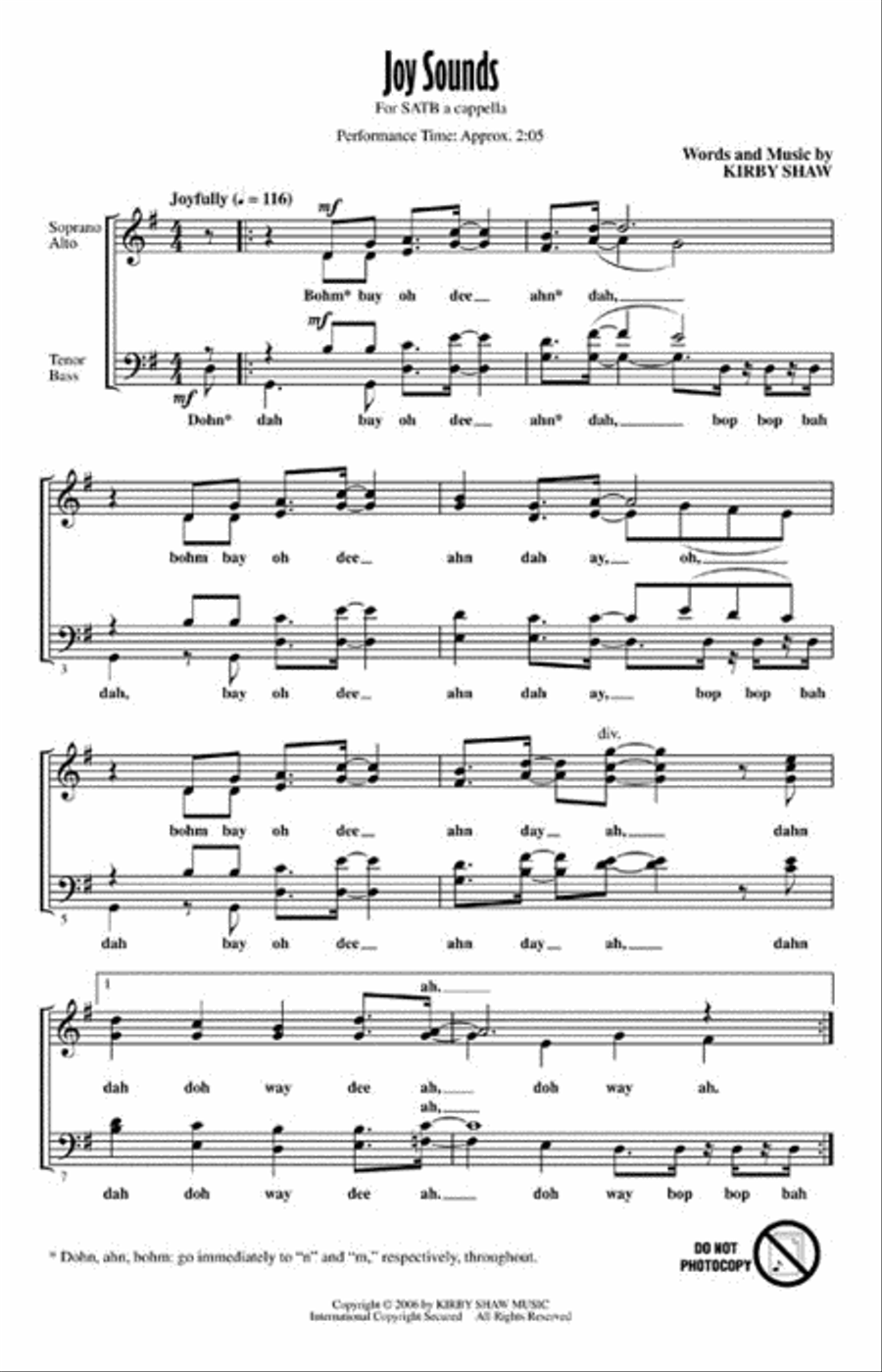 Joy Sounds 4-Part scores gallery preview page 2
