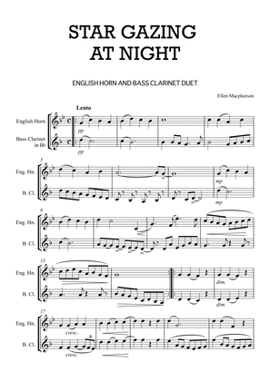 English Horn and Bass Clarinet Duet - 'Stargazing At Night' by Ellen Macpherson