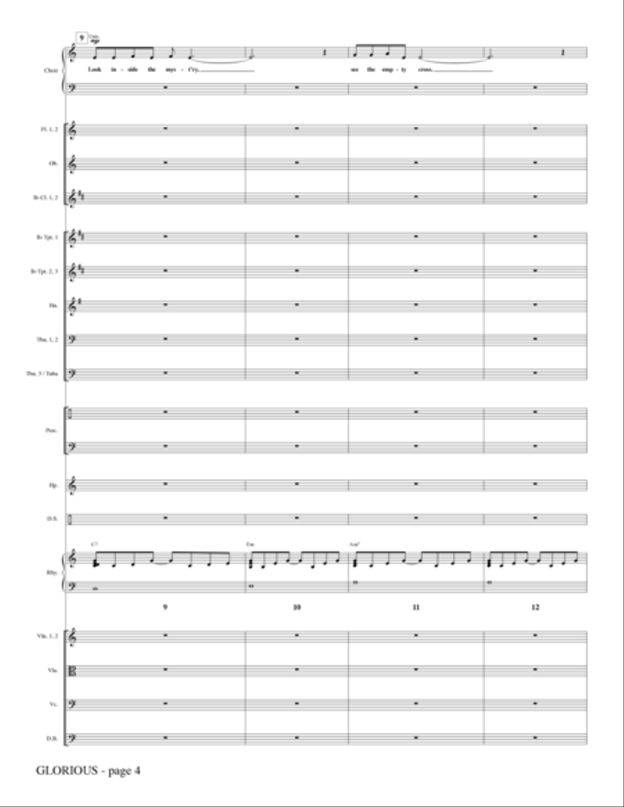 Glorious - Full Score Glorious - Full Score Choir scores gallery preview page 3