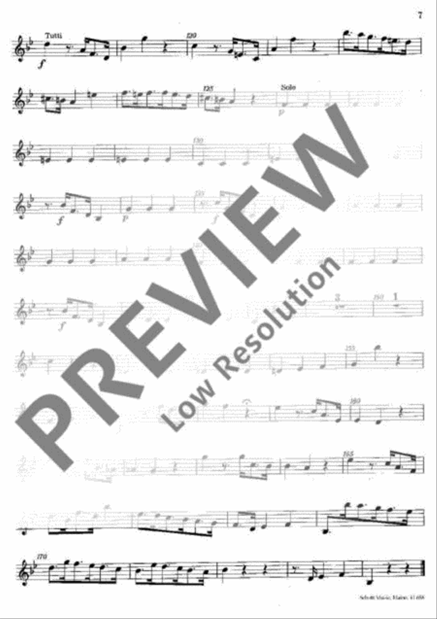 Concerto in Bb Major Violin scores gallery preview page 8