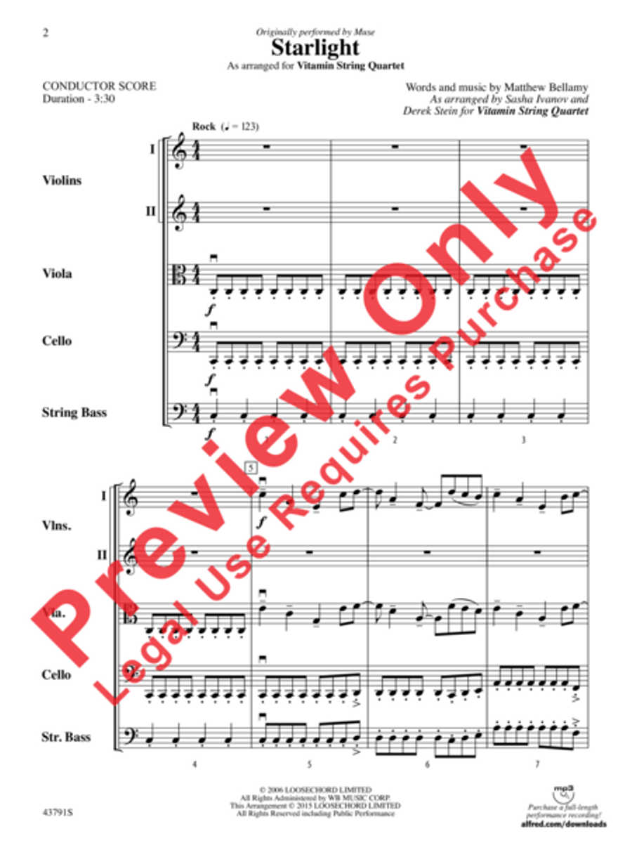 Starlight Starlight String Orchestra scores gallery preview page 19