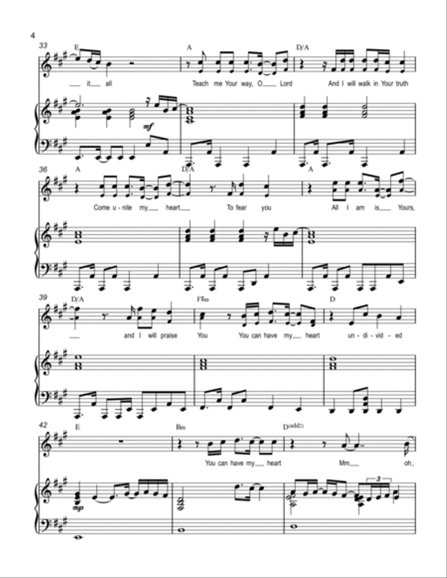 Undivided Heart Undivided Heart Voice scores gallery preview page 4