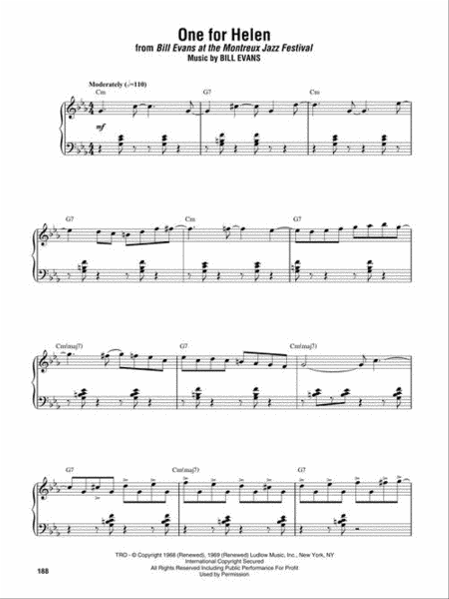 Bill Evans Omnibook for Piano Piano Solo scores gallery preview page 7