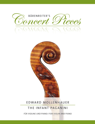 Book cover for The Infant Paganini for Violin and Piano