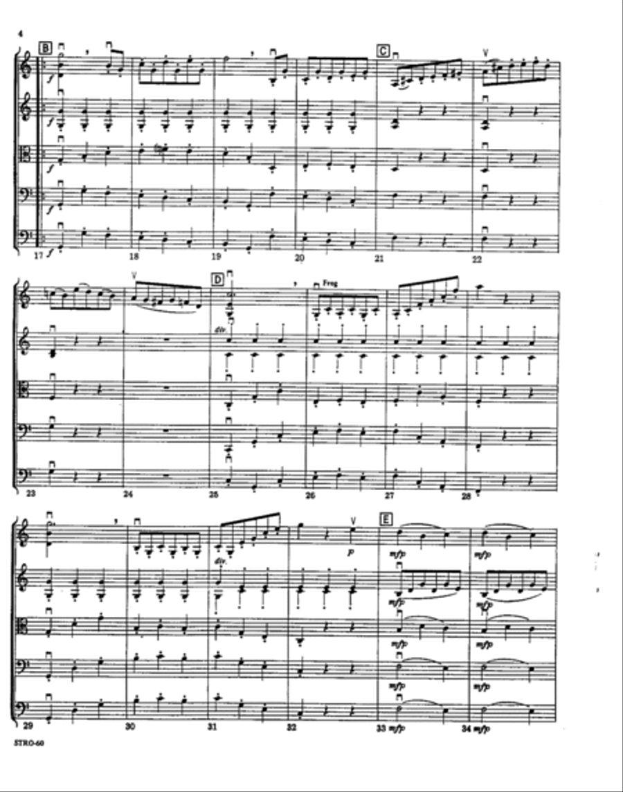 Symphony No. 39: Menuetto Orchestra scores gallery preview page 3