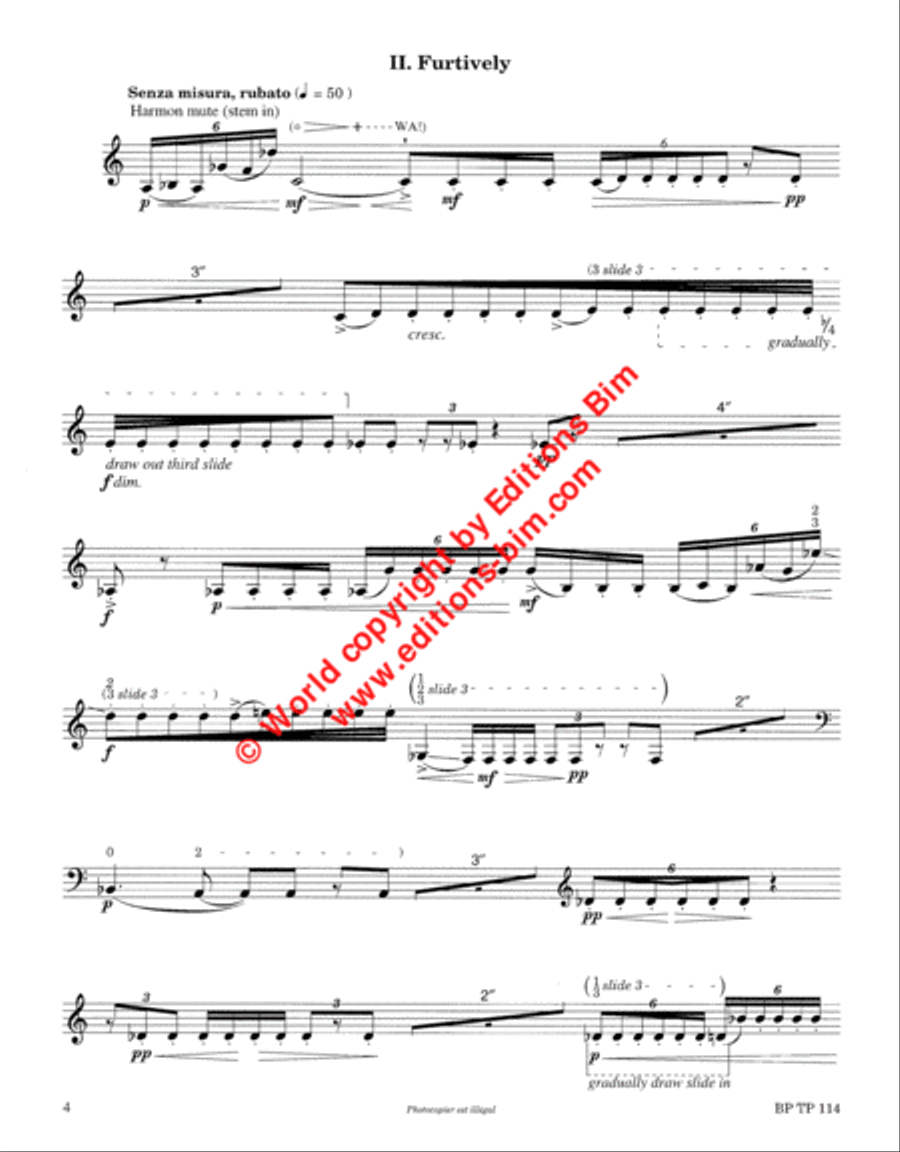 Solus Trumpet Solo scores gallery preview page 4