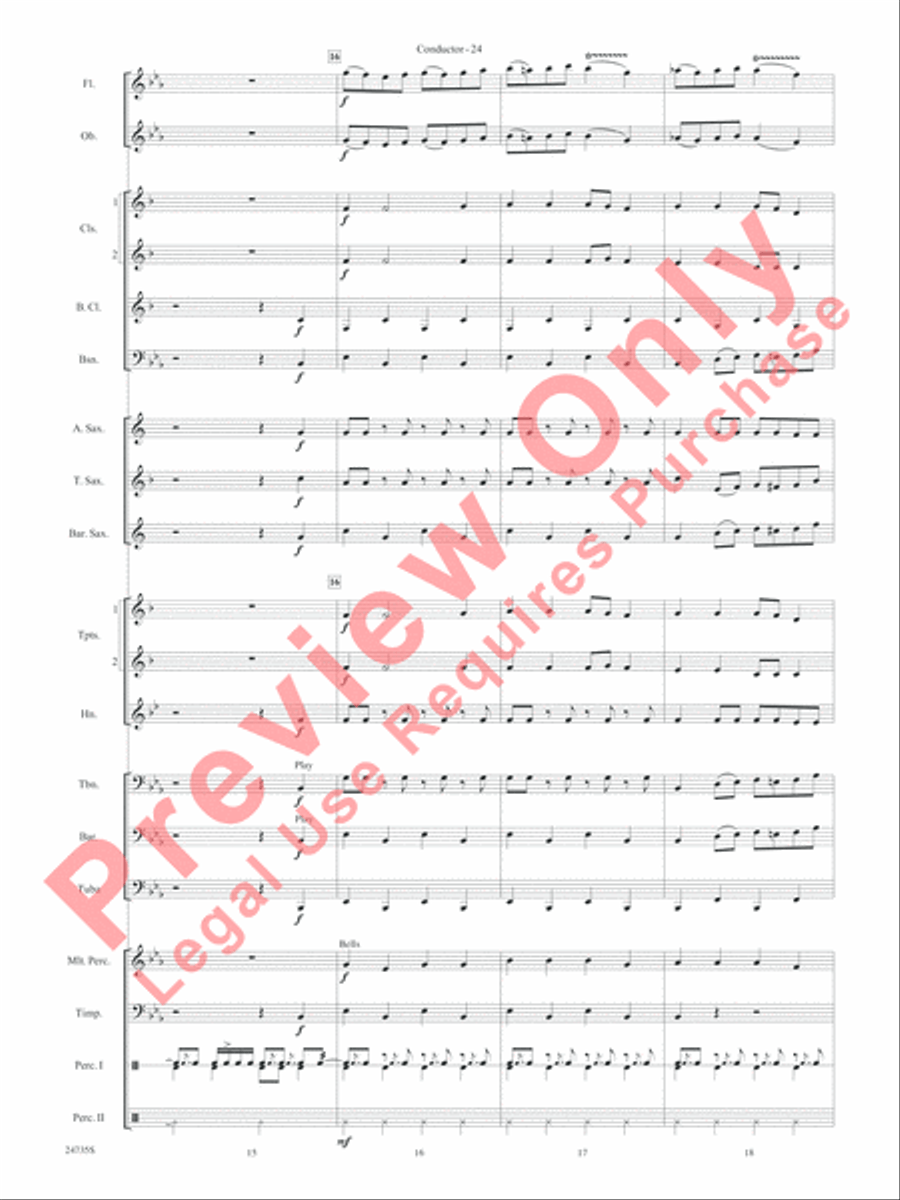 River Valley Legacy (I. River Echoes, II. Railroads, III. Machines, IV. Traditions) Concert Band scores gallery preview page 27