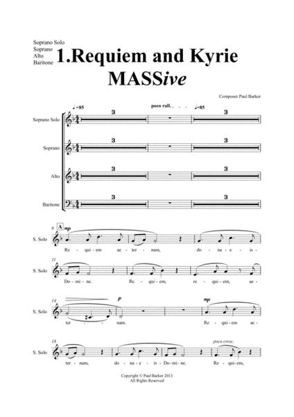 MASSive - A Mass In Rock! (Vocal Score) image number null