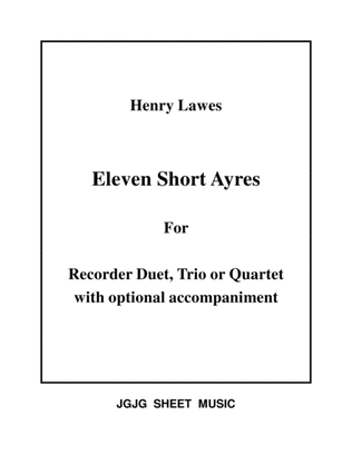 Book cover for Eleven Ayres for 2, 3, or 4 Recorders - Score Only