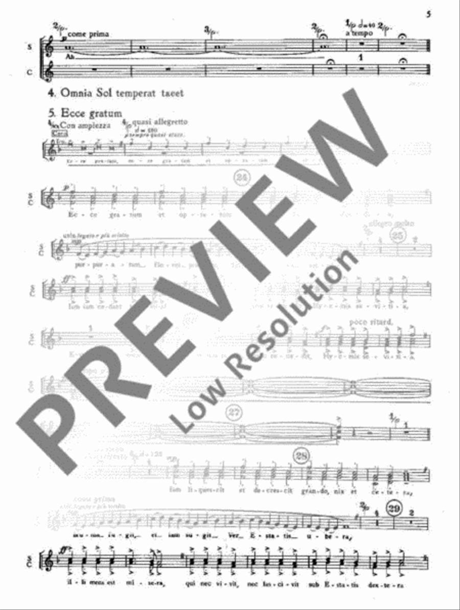 Carmina Burana Part scores gallery preview page 7