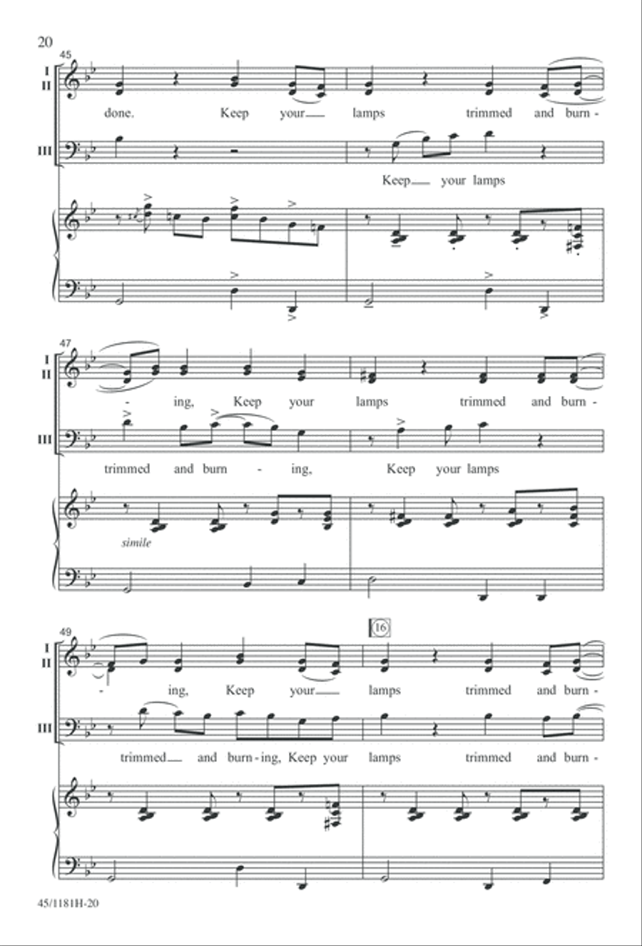 Contemporary Choral Classics 3-Part scores gallery preview page 20