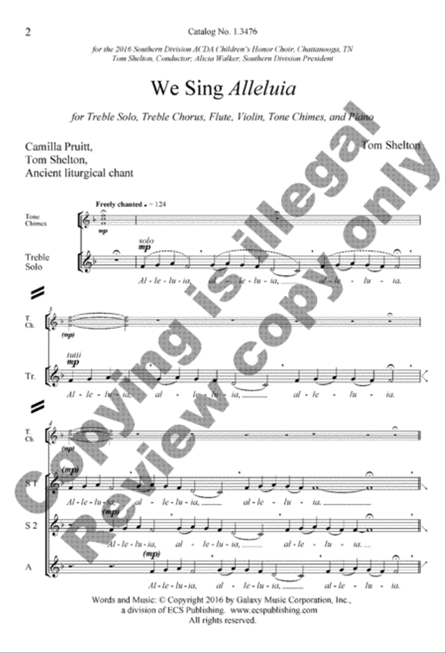 We Sing Alleluia We Sing Alleluia Women's Choir scores gallery preview page 17