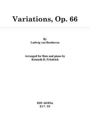 Variations, Op. 66 - flute and piano