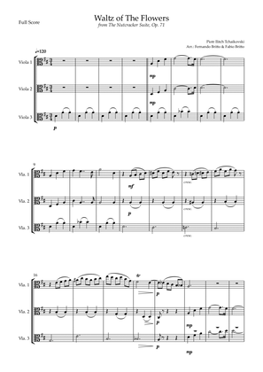 Waltz of The Flowers - from Nutcracker (P. I. Tchaikovsky) for Viola Trio