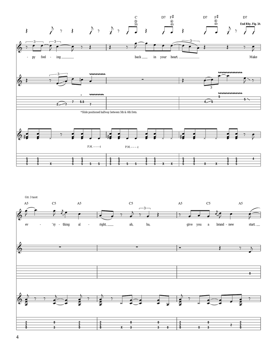 When The Blues Comes Knockin' Electric Guitar scores gallery preview page 4
