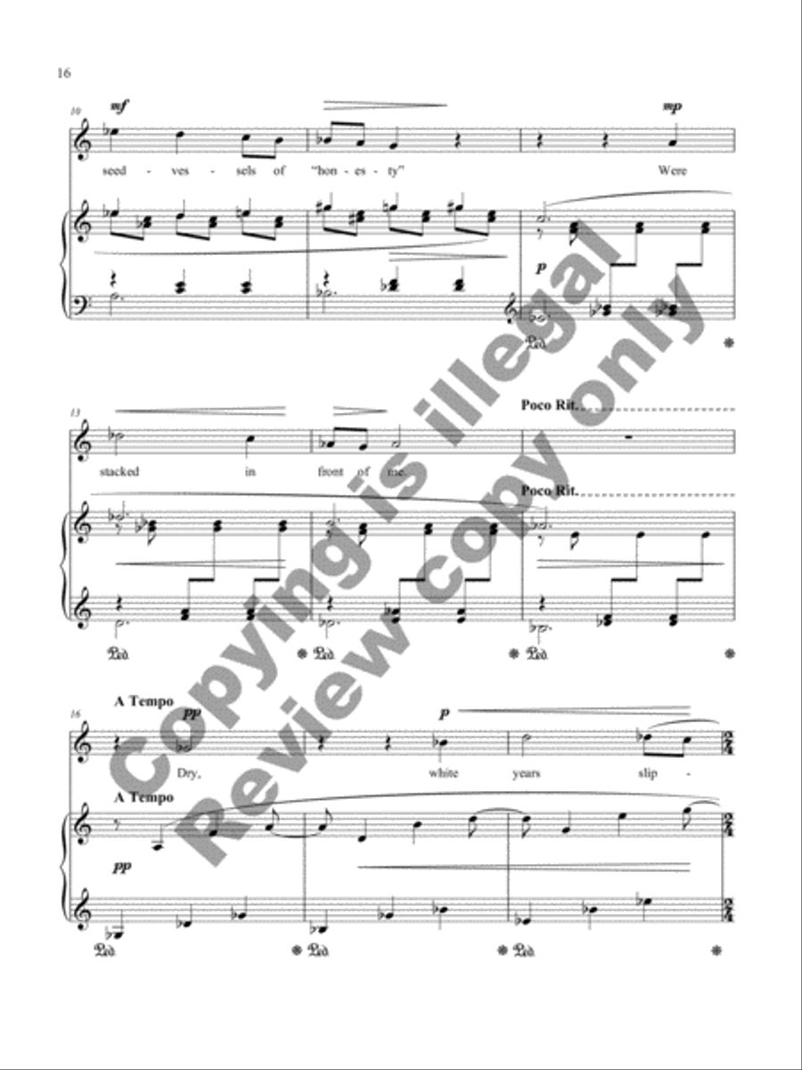 Dreams in War Time Mezzo-Soprano Voice scores gallery preview page 23