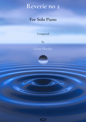 Book cover for Reverie no 2. Original for Solo Piano.