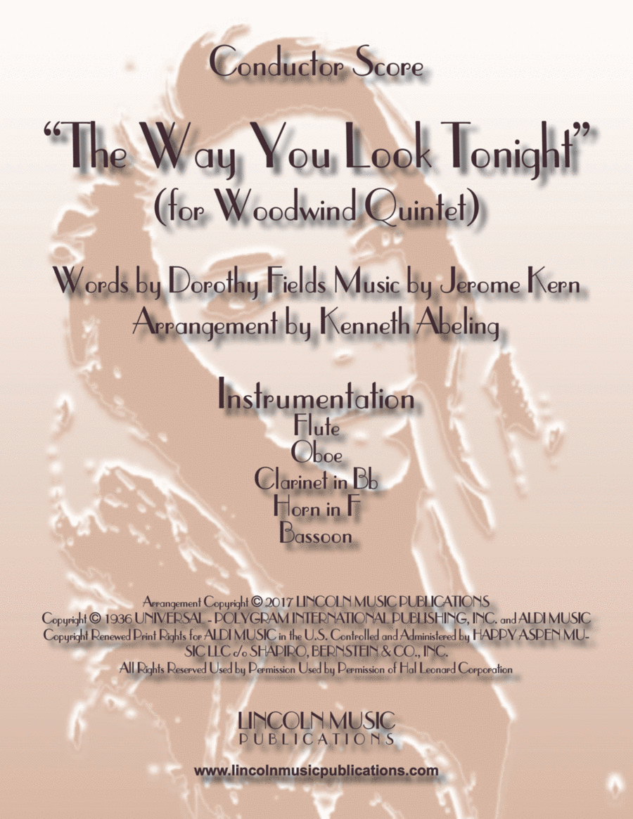 The Way You Look Tonight Woodwind Quintet scores gallery preview page 1